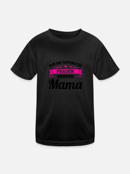 Mutter Mutter Tag Mama Geschenk - Kinder Funktions-T-Shirt - Schwarz - Vorne