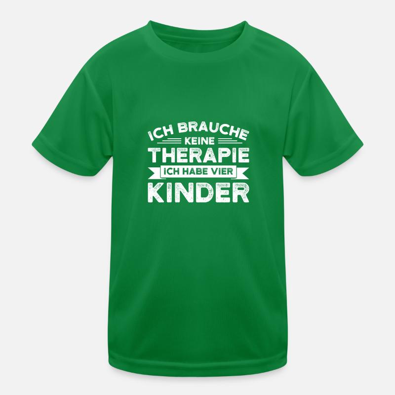Papa 4 Kinder 4 Kinder Geschenk Kinder Funktions-T-Shirt