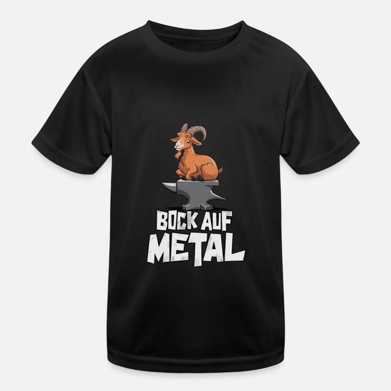 Bock auf Metal Kinder Funktions-T-Shirt