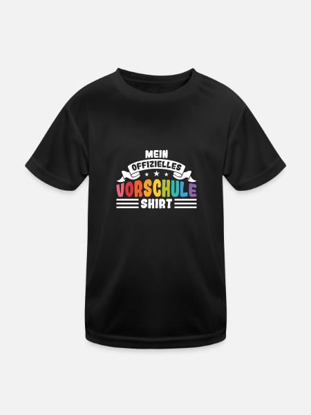 Kindergarten Vorschule Vorschulpädagoge Geschenk - Kinder Funktions-T-Shirt - Schwarz - Vorne