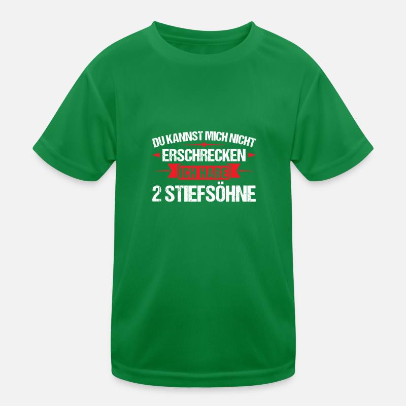 Stiefpapa 2 Stiefsöhne Stiefsöhne Geschenk Kinder Funktions-T-Shirt