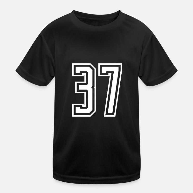 37 Numéro de numéro T-shirt sport Enfant