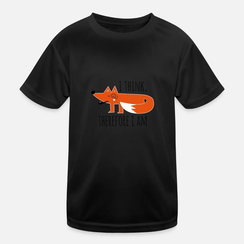 Fuchs Fox Philosophie sprüche geek nerd Kinder Funktions-T-Shirt