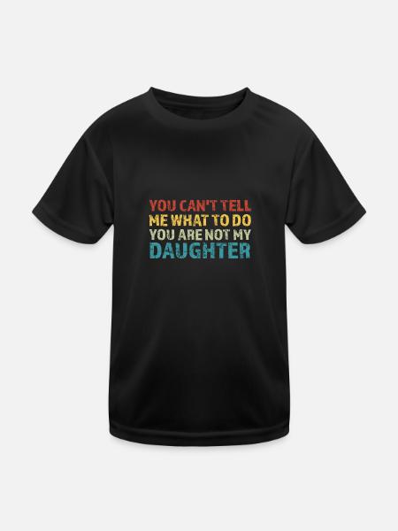 Vater, Vater, Vater Geschenk - Kinder Funktions-T-Shirt - Schwarz - Vorne