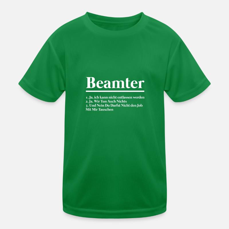 Beamter Beruf Amt Geschenk Kinder Funktions-T-Shirt