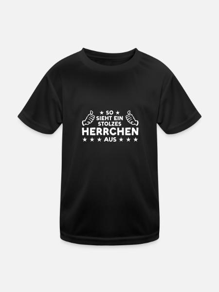 Hund Haustier Hund Herrchen Geschenk - Kinder Funktions-T-Shirt - Schwarz - Vorne