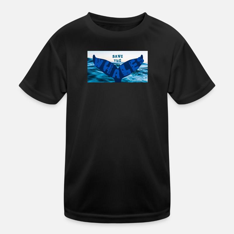 Save the whales Kinder Funktions-T-Shirt