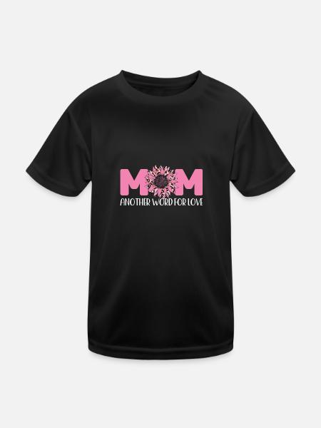 mother mum mom mum Geschenk - Kinder Funktions-T-Shirt - Schwarz - Vorne