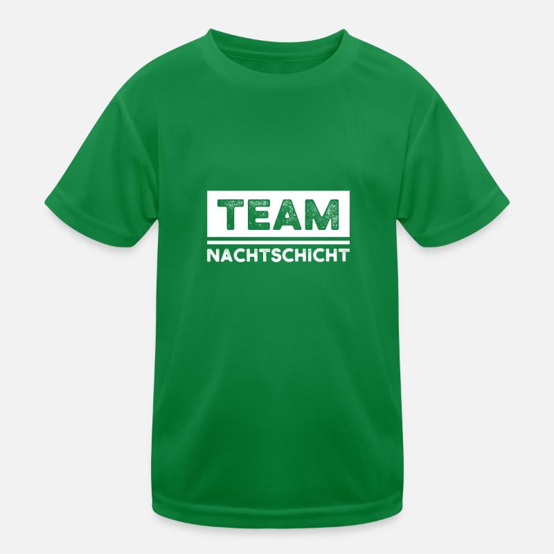 Schicht Arbeit Schichtarbeit Geschenk Kinder Funktions-T-Shirt