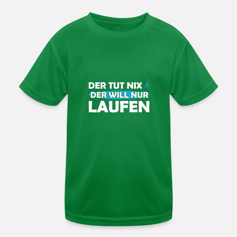 Läufer Sport Jogger Geschenk Kinder Funktions-T-Shirt