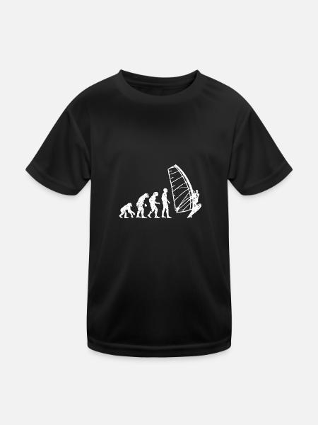 Kitesailing - Kids Functional T-Shirt - black - Front