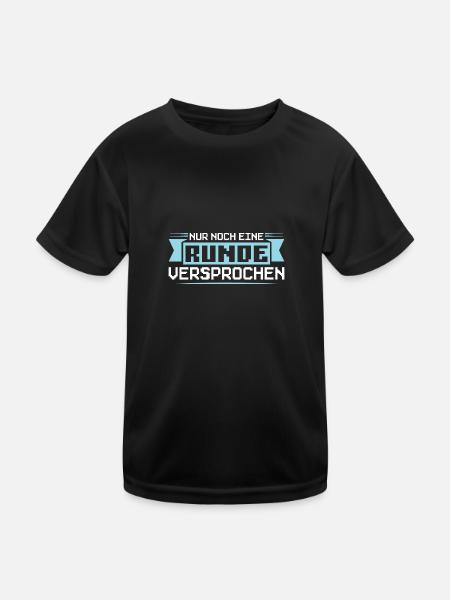 Gaming Zocken Gamer Geschenk - Kinder Funktions-T-Shirt - Schwarz - Vorne