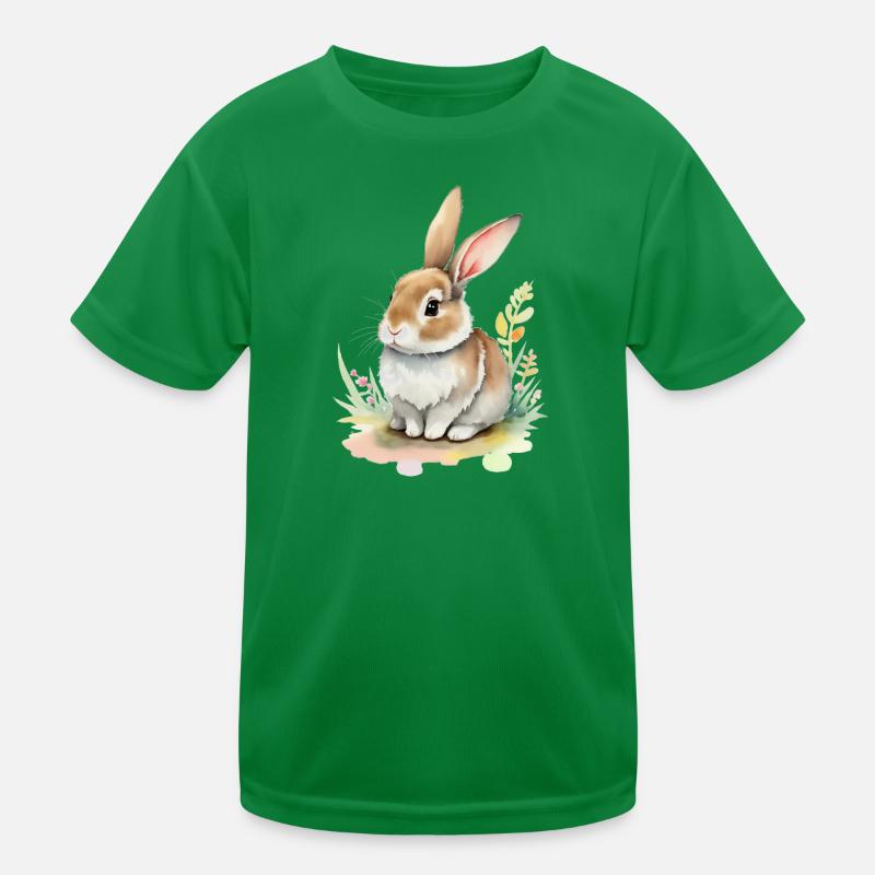 süßes Häschen Kinder Funktions-T-Shirt