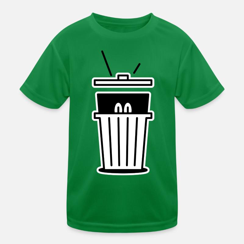 Thug Hiding In A Trash Can Kids Functional T-Shirt
