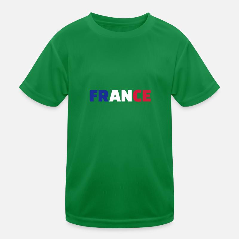 Frankreich Kinder Funktions-T-Shirt