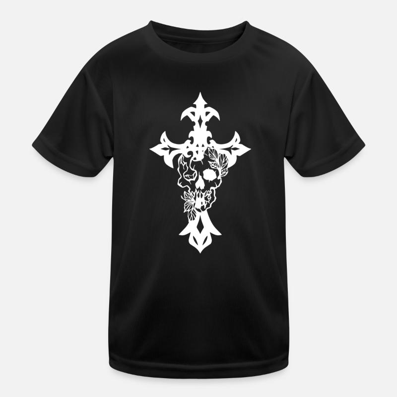Gotisches Kreuz Kinder Funktions-T-Shirt