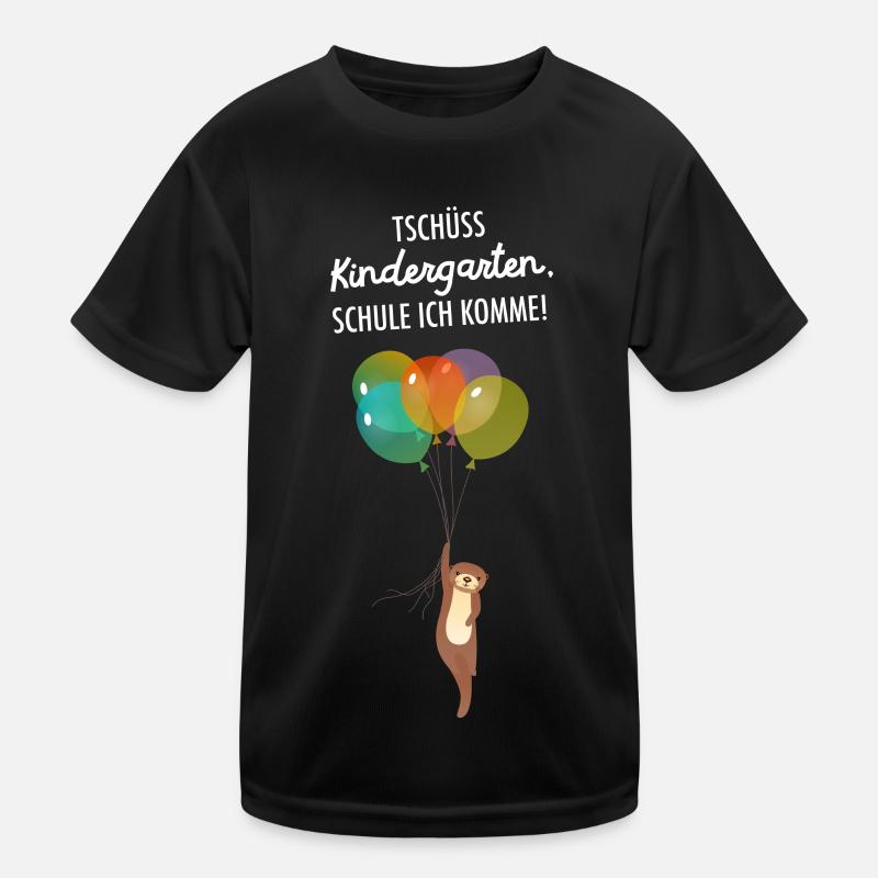 Tschüss Kindergarten - Otter Schule Einschulung Kinder Funktions-T-Shirt