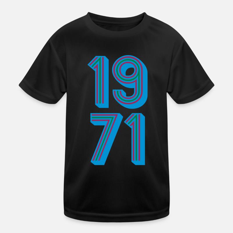 1971 Année de naissance | Couleurs changeantes T-shirt sport Enfant