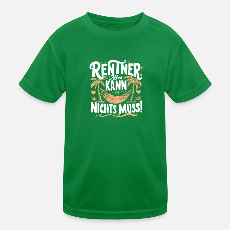 Rentner Ruhestand Alles kann Mann! Kinder Funktions-T-Shirt