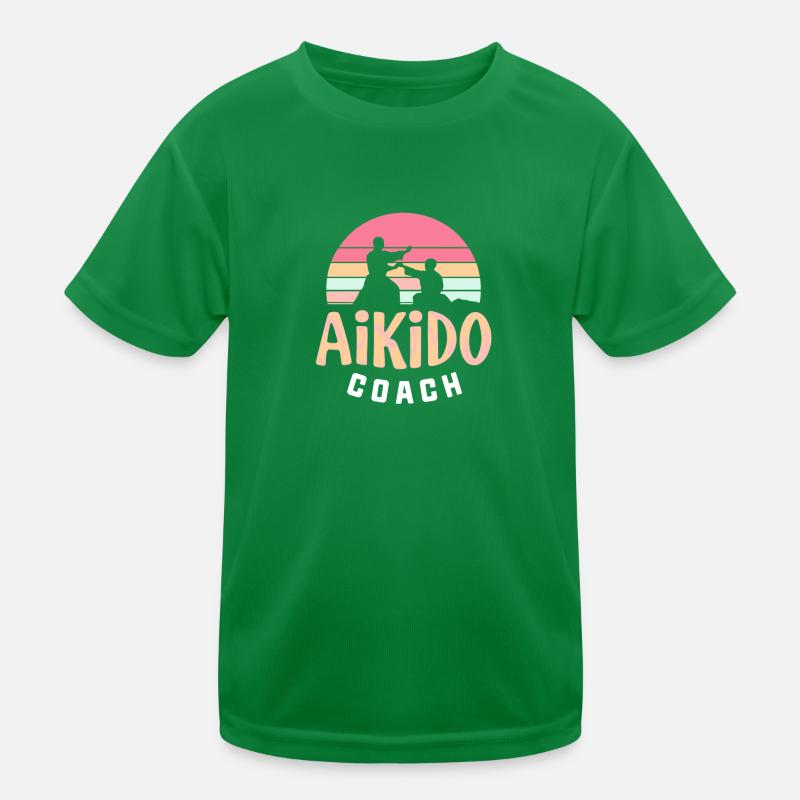 Aikido Coach Kinder Funktions-T-Shirt