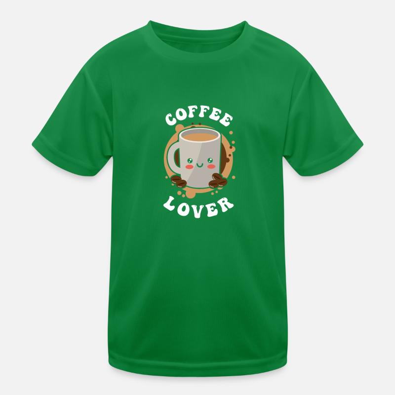 Café Capuccino Kaffetrinker Espresso Barista T-shirt sport Enfant