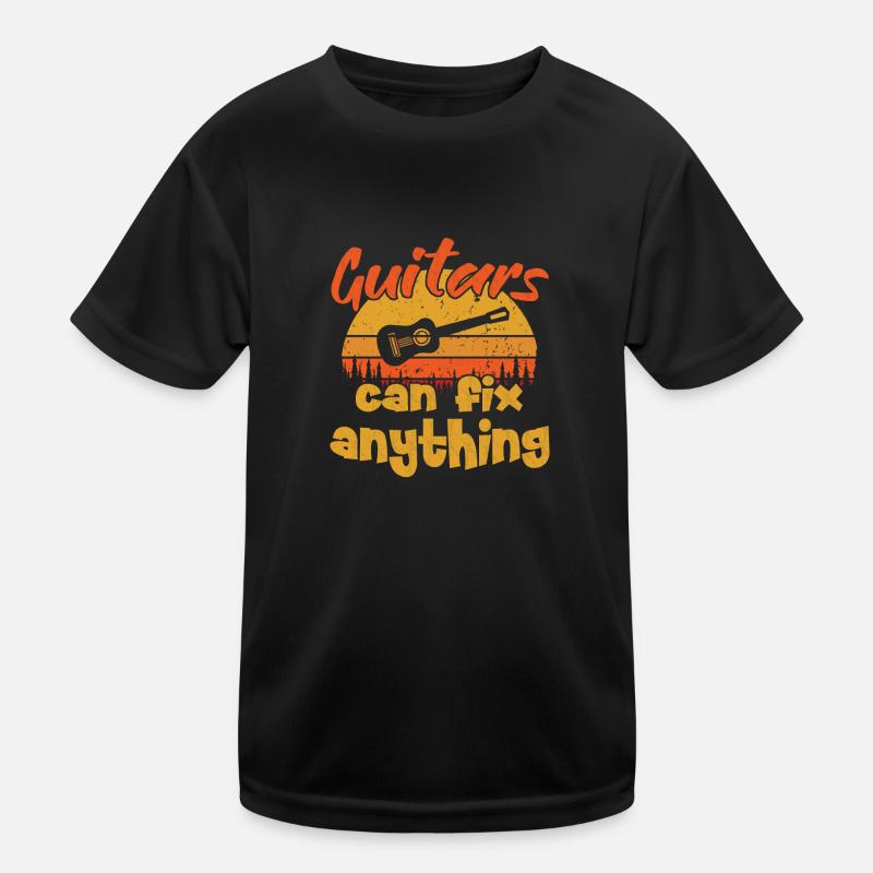 Guitars can fix Anything / Guitar Kids Functional T-Shirt