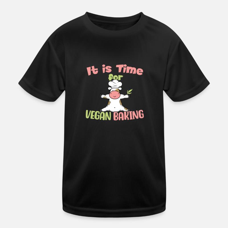 Il est temps pour la cuisson végétalienne! T-shirt sport Enfant