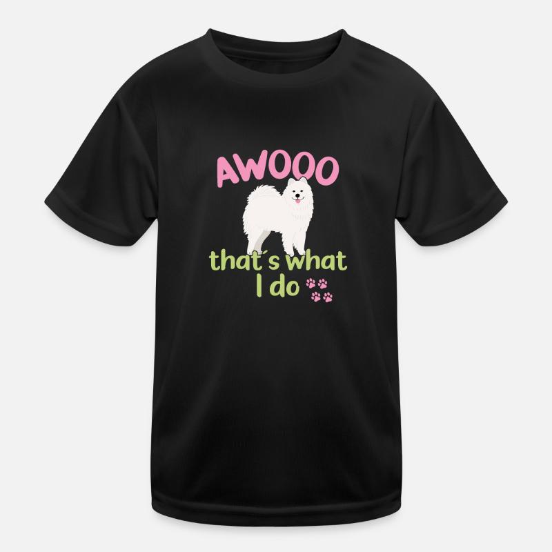 AWOOO - Das mache ich Kinder Funktions-T-Shirt