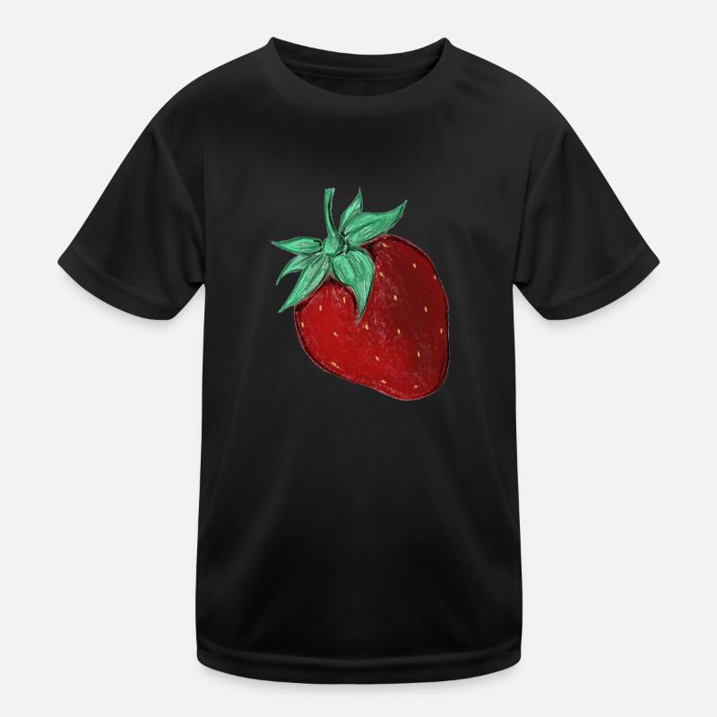 Erdbeere Kinder Funktions-T-Shirt