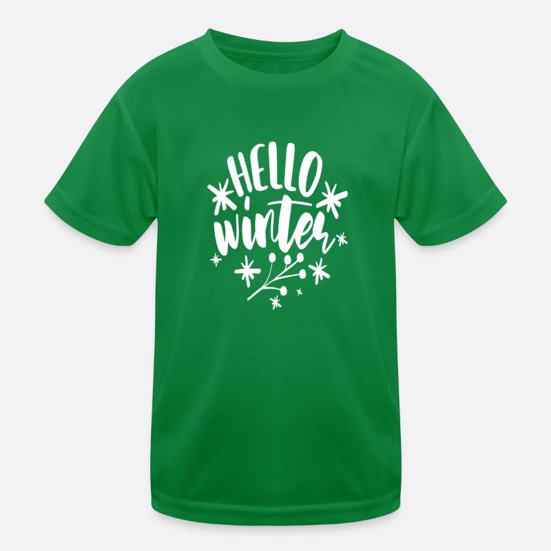 Hello Winter Kids Functional T-Shirt