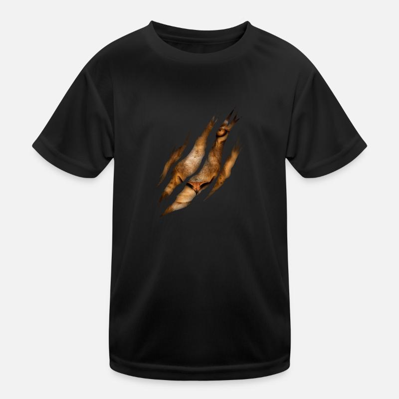 Lion griffe Chat Safari Roi T-shirt sport Enfant