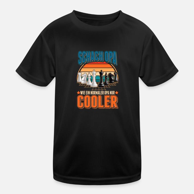Jeux d’échecs grand-père jeu de jeu d’échecs grand-père T-shirt sport Enfant