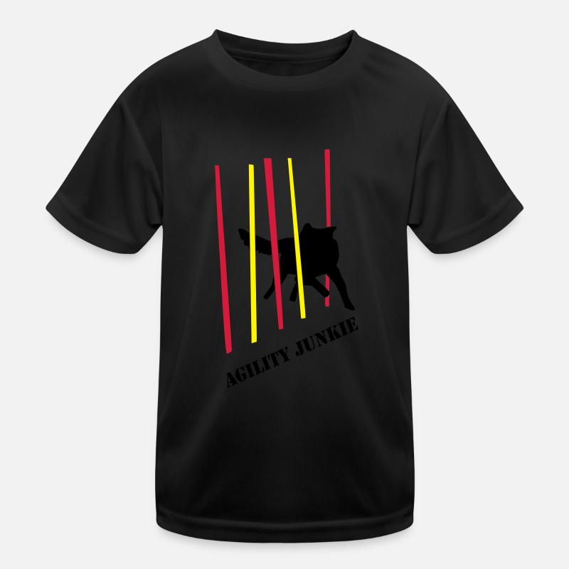 Agility Junkie_2_cb Kinder Funktions-T-Shirt