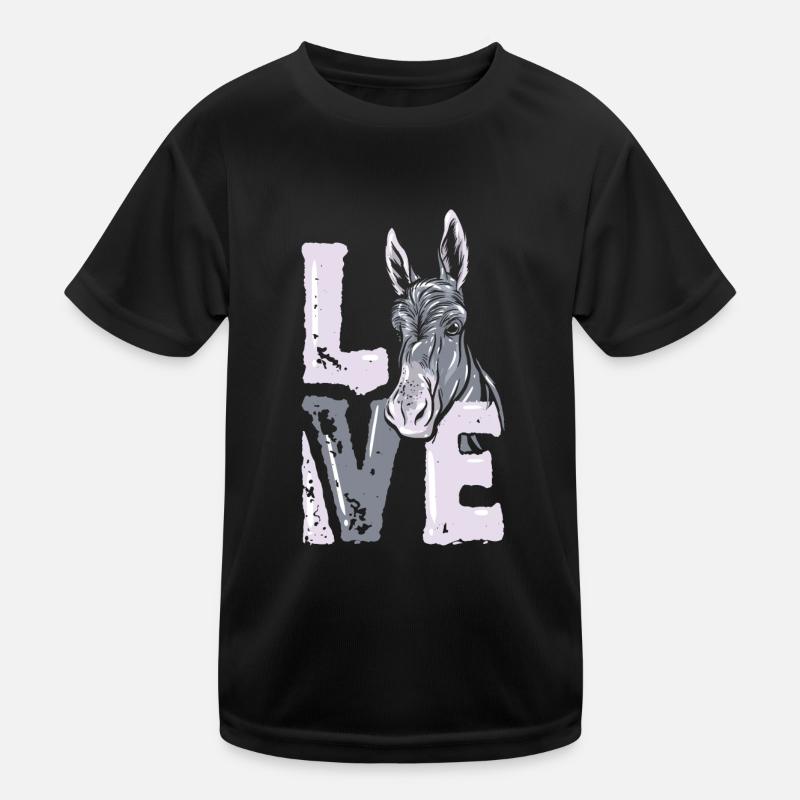 Esel Kinder Funktions-T-Shirt