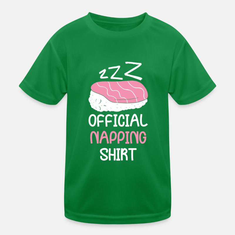 Official Sleeping Animal Napping Kinder Funktions-T-Shirt