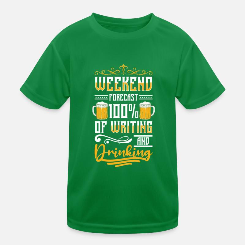 Book Library Author Kids Functional T-Shirt