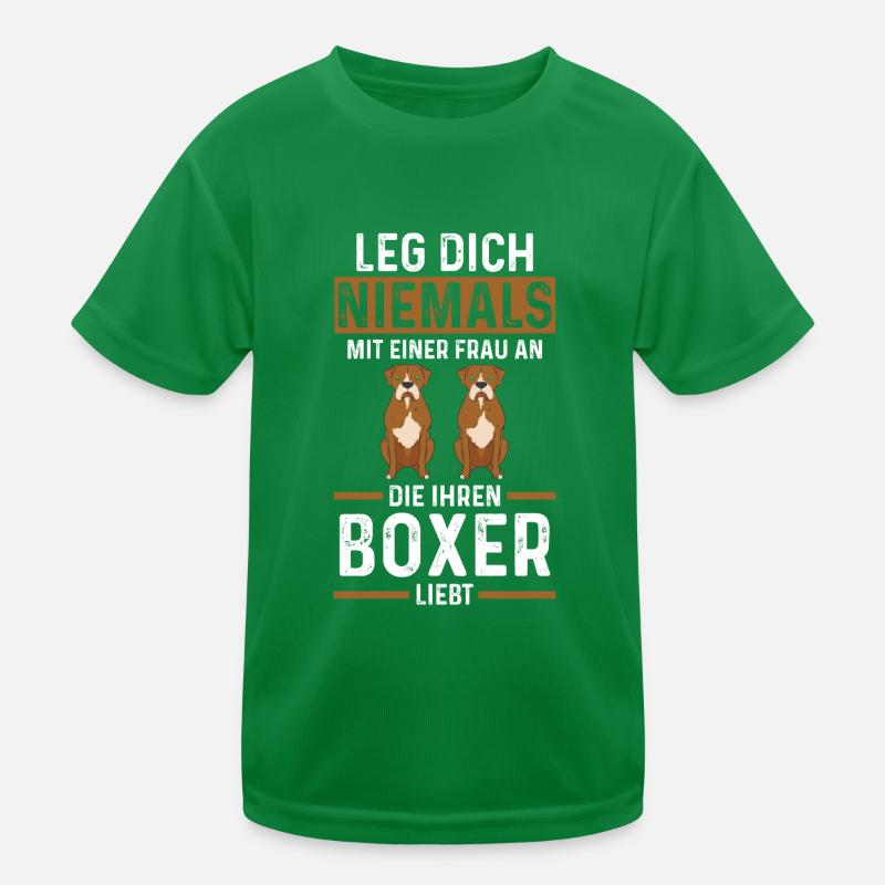 Hund Boxer Kinder Funktions-T-Shirt