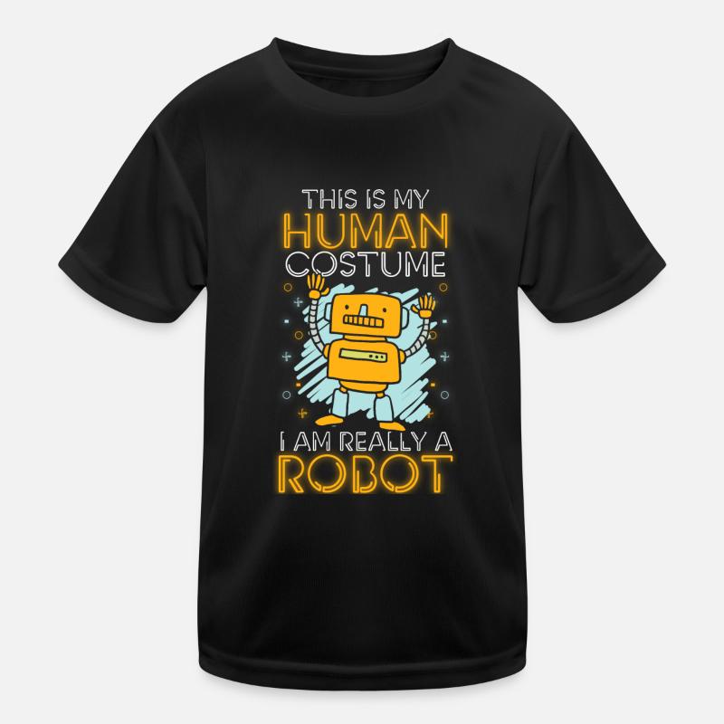 Android Gear Cyborg Tin Camarade T-shirt sport Enfant