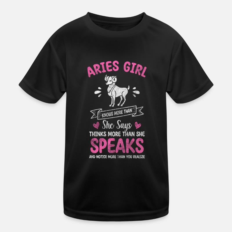 Aries Birth Superstition Minerva Kids Functional T-Shirt