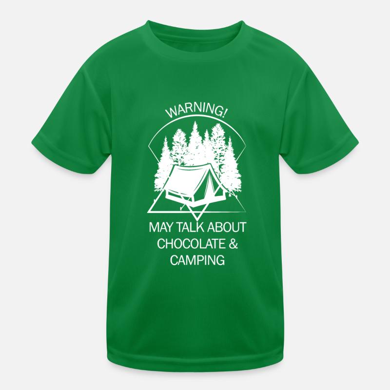 Tent Camping Camper Scout Bivouac Kids Functional T-Shirt
