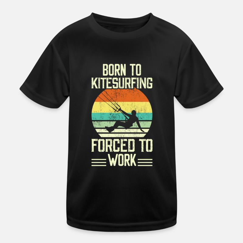 Kitesurf Kitesurfer Kiteboard Kinder Funktions-T-Shirt