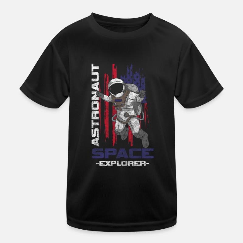 Astronaut Spaceflight Weightless Galaxy Kids Functional T-Shirt