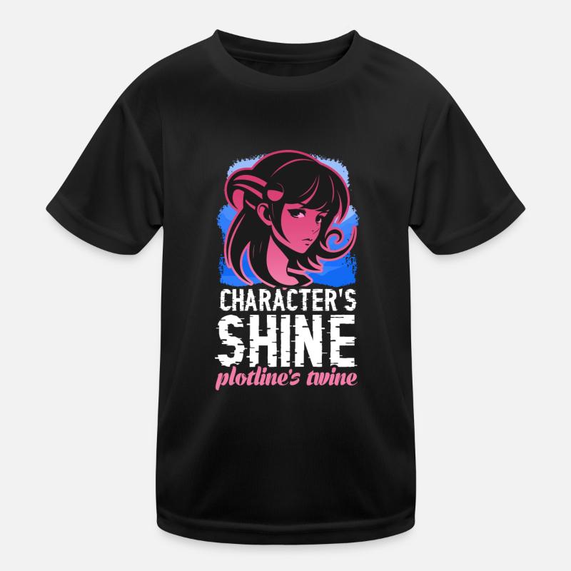 Character´s Shine plotline´s twine Kinder Funktions-T-Shirt