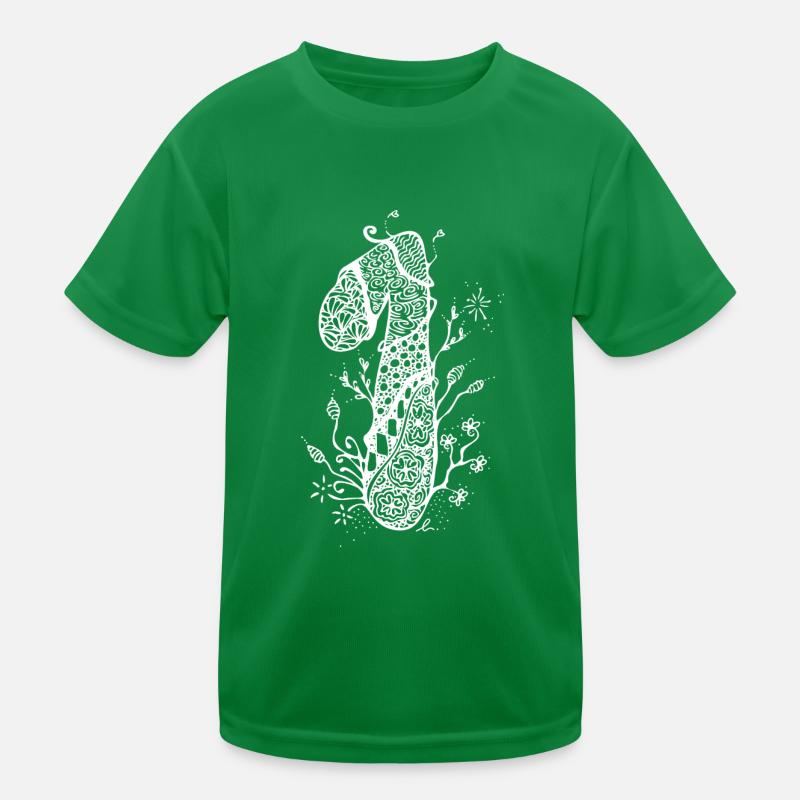 1 Zentangle White Kids Functional T-Shirt