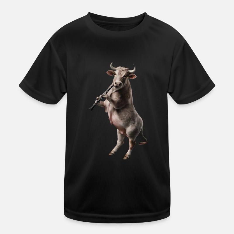 Ochse Klarinette Kinder Funktions-T-Shirt