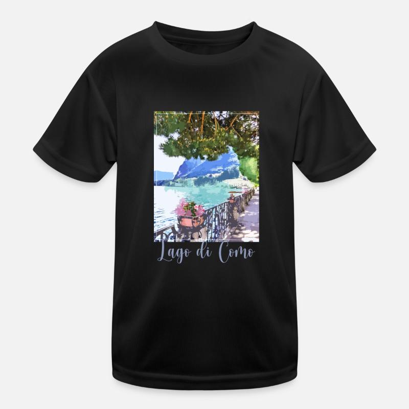 lago di como,italien,comersee,see,landschaft,berge Kinder Funktions-T-Shirt