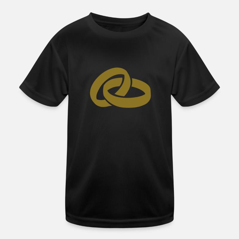 Rings Wedding Kids Functional T-Shirt
