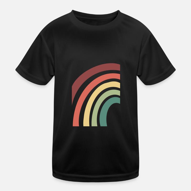 Regenbogen Kinder Funktions-T-Shirt