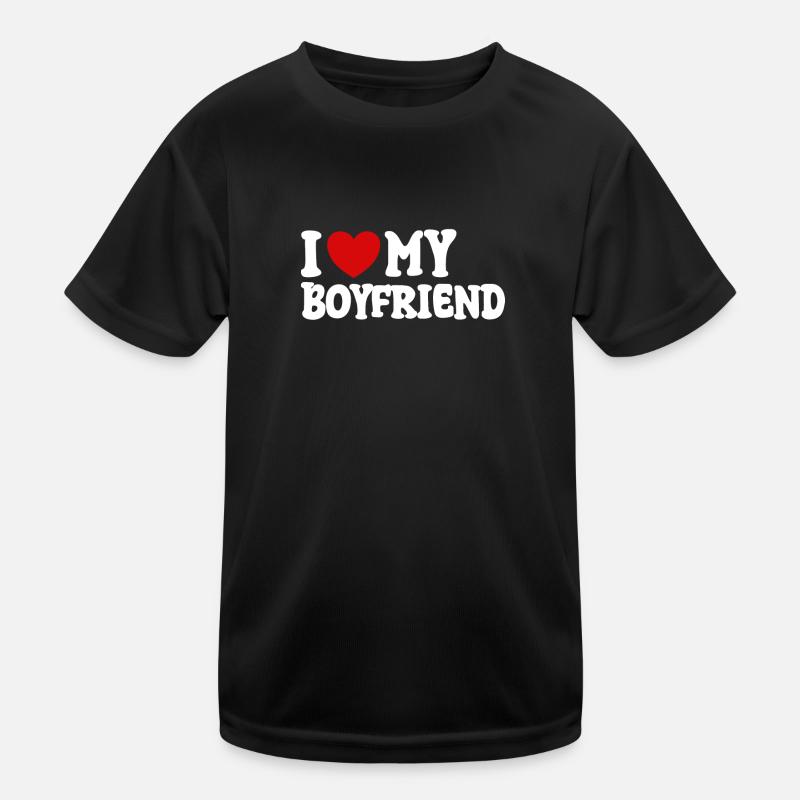J’aime mon petit ami T-shirt sport Enfant