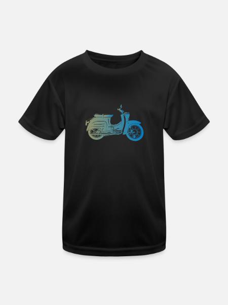 Simson Schwalbe KR51 - Kinder Funktions-T-Shirt - Schwarz